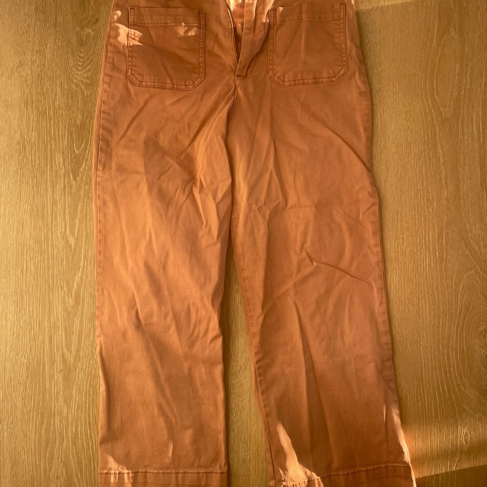 Bagatelle Peach - Cropped Wide Leg Pants size 8